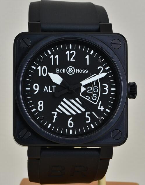 The white hour markers and hands on the black dials, building an obvious contrast.