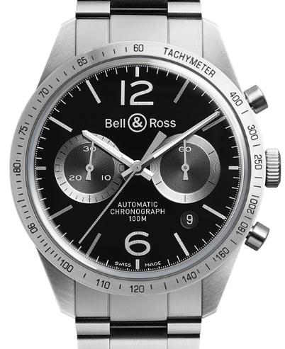 The black dials have two silver sub-dials set for other functions.
