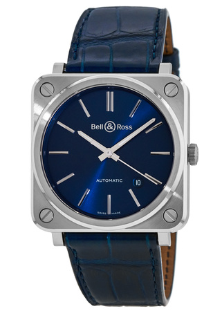 The blue dials have simple and gentle designs.
