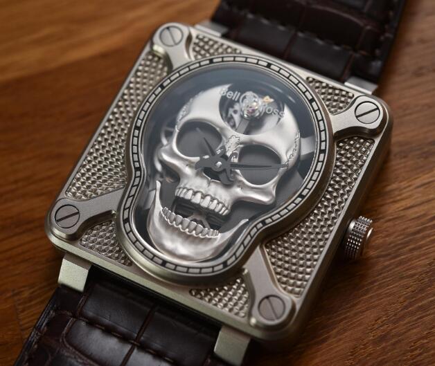 Death Smiles To All Of Us – UK Replica Bell & Ross Instruments BR-01 Laughing Skull With Square Case