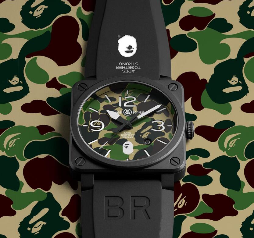 The dial has presented the symbolic element of the BAPE.