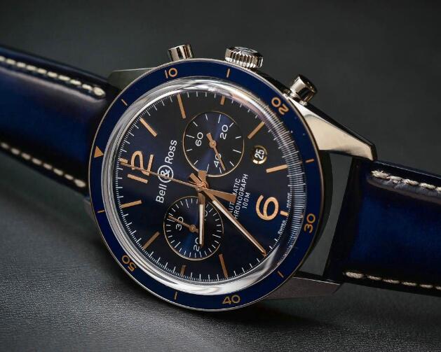 Unlike those military models which are strong and bold, this Bell & Ross looks very elegant.