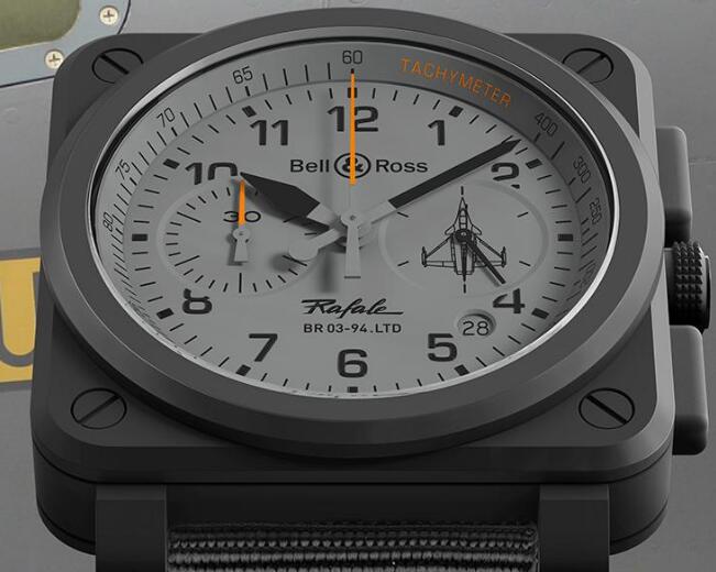 The orange elements make the timepiece more dynamic.