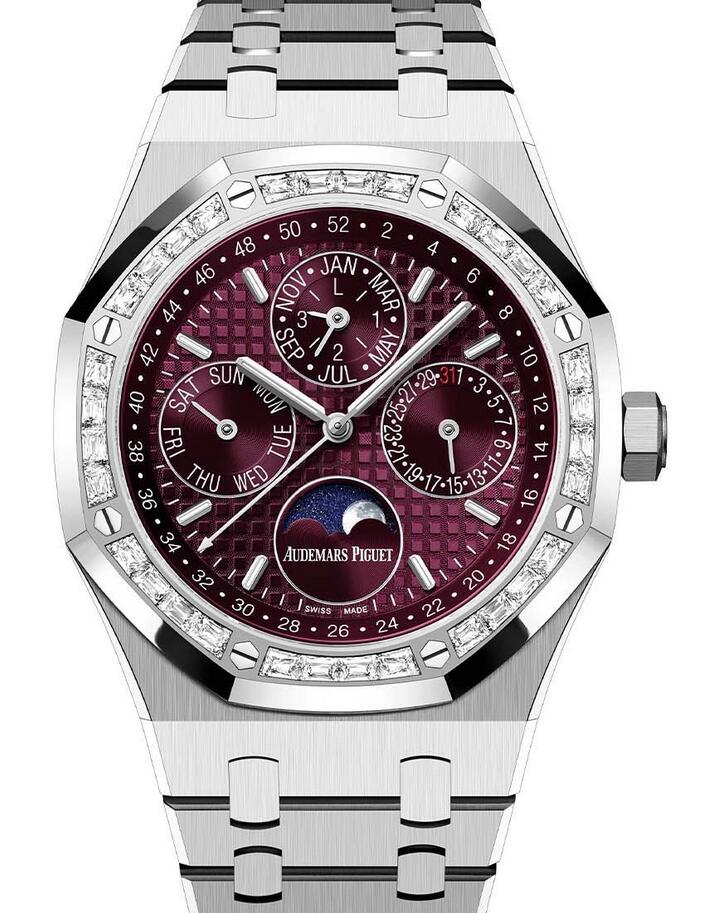 Audemars Piguet Reveals New Purple Royal Oak Perpetual Calendar Replica Watches UK For Sale With Diamonds