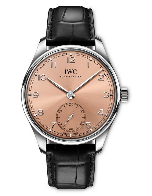 New Perfect UK Fake IWC Portugieser Automatic 40 Watches With Salmon Coloured Dials